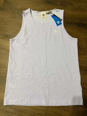 adidas Men’s Tank Top in Light Lavender